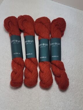 Shibui Knits Pebble 4 Hanks Brick # 115 LOT # 1265 NWT
